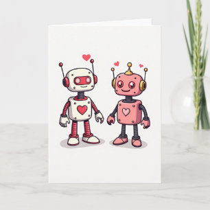 Eenvoudige Robot Liefdeskaart Kaart