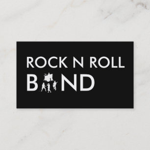 Eenvoudige Rock Band Visitekaartjes