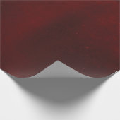 Eenvoudige rode bordeauxrode kastanjebruine vintag cadeaupapier (Hoek)