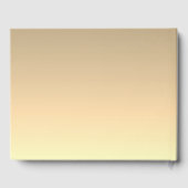 Eenvoudige rode en gouden elegante bruiloft gastenboek (Achterkant)