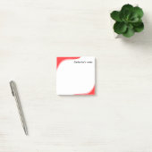 Eenvoudige rode en zwarte golven aanpasbaar post-it® notes (Kantoor)