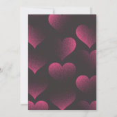 Eenvoudige Rode Hart Thema Bewaar de Datum Save The Date (Achterkant)