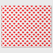 Eenvoudige Rode Harten Minimalistisch Cadeaupapier (Vlak)