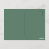 Eenvoudige Rode Kerstbomen Feest  Ansichtkaart Briefkaart (Achterkant)