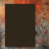 Eenvoudige rode klaprozen Boho Wildbloemen Zonsond RSVP Kaartje