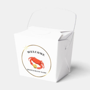 Eenvoudige Rode krab maïs zeevruchten Restaurant l Bedankdoosjes
