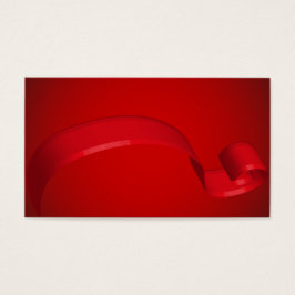 Eenvoudige rode lint cadeau Kaarten Visitekaartje