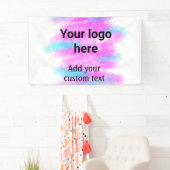 Eenvoudige rode pi aquarel voeg uw logo aangepaste spandoek (Insitu)