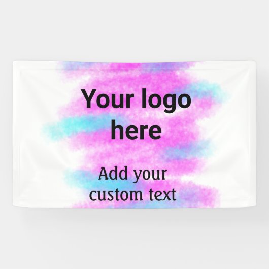 Eenvoudige rode pi aquarel voeg uw logo aangepaste spandoek (Horizontaal)