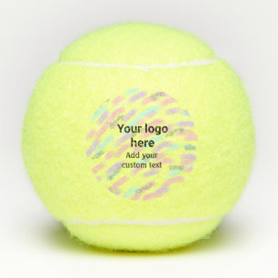 Eenvoudige rode pi aquarel voeg uw logo aangepaste tennisballen