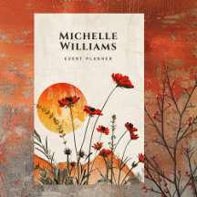 Eenvoudige Rode Poppies Boho Wildflowers Sunset