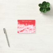 Eenvoudige rode roze glitter fonkelsterren voegen  post-it® notes (Kantoor)