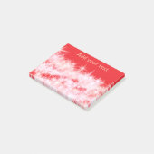 Eenvoudige rode roze glitter fonkelsterren voegen  post-it® notes (Schuin)