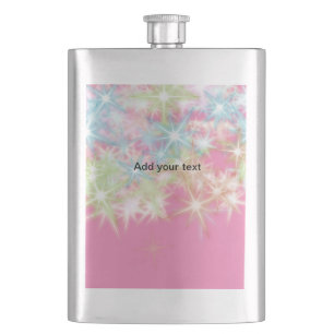 Eenvoudige rode roze glittersparkel sterren voeg u flacon