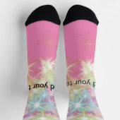 Eenvoudige rode roze glittersparren voegen jouw te sokken (Top)