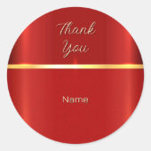 Eenvoudige rode Sticker (Voorkant)