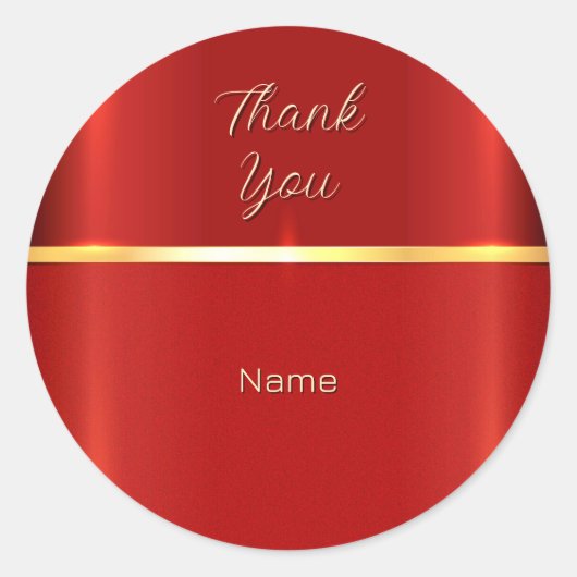 Eenvoudige rode Sticker (Voorkant)