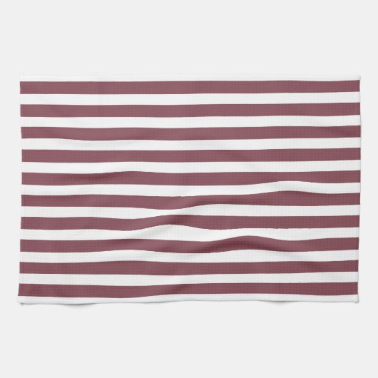 Eenvoudige rode verticale strepen theedoek (Horizontaal)