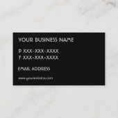 Eenvoudige rode vervagen aangepaste monogram visitekaartje (Achterkant)