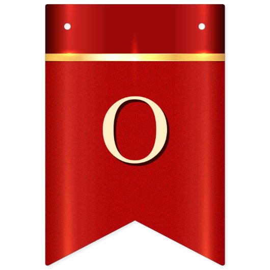 Eenvoudige rode vlag vlaggetjes (Tweede vlag)