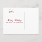 Eenvoudige Rode Vrede Vakantie Zakelijke Ansichtka Feestdagenkaart (Achterkant)