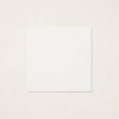 Eenvoudige Rode Waterverf Nesting Hearts 10 Notiti Vierkante Visitekaartjes (Achterkant)