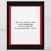 eenvoudige rode zwarte grens flyer (Voorkant)