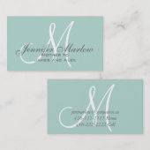 Eenvoudige roekkaart voor mama contactkaartje (Voorkant / Achterkant)