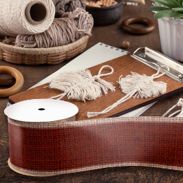 Eenvoudige roestdruppelstructuur, realistisch, roo satijnen lint