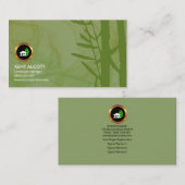 Eenvoudige rokerige Groene Vloeibare Landschapsman Visitekaartje (Voorkant / Achterkant)