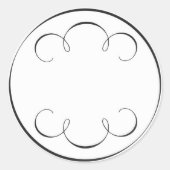 Eenvoudige rollen ronde sticker (Voorkant)