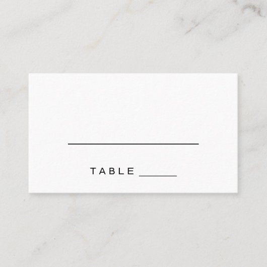 Eenvoudige Romance kalligrafie bruiloft escort Kaa Plaatskaartje (Voorkant)