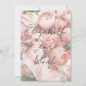 Eenvoudige romantische bloem kalligrafie script br kaart (Voorkant)