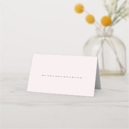 Eenvoudige Romantische Bord Blush Classic Place Ca Plaatskaartje