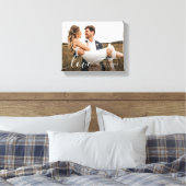 Eenvoudige romantische foto liefde kalligrafie scr canvas afdruk (Insitu (Slaapkamer))