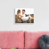 Eenvoudige romantische foto liefde kalligrafie scr canvas afdruk (Insitu (Woonkamer))