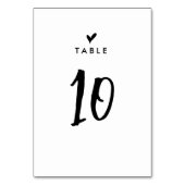 Eenvoudige romantische hart script bruiloft kaart (Achterkant)