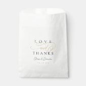 Eenvoudige romantische liefde en bedankt script br bedankzakje (Voorkant)