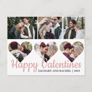 Eenvoudige romantische liefdeskoppel valentijnsdag feestdagenkaart