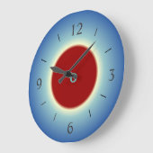 Eenvoudige Rood/Blauw/Geel > Wandklok (Hoek)