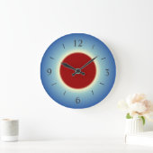 Eenvoudige Rood/Blauw/Geel > Wandklok (Huis)