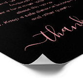 Eenvoudige Roos Gold Covid Safety Guidelines Black Poster (Hoek)