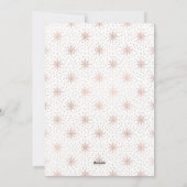 Eenvoudige Roos Gold-kerstfotokaarten Feestdagenkaart (Achterkant)