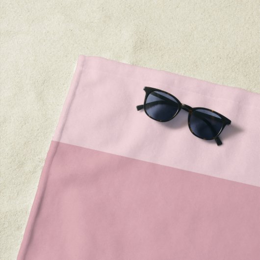 Eenvoudige Roos Gradient Stripes met aangepaste na Strandlaken (In situ)