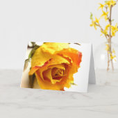 Eenvoudige Roos Kaart (Gele Bloem)