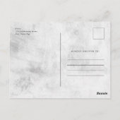 Eenvoudige rouwkaart met foto briefkaart (Achterkant)