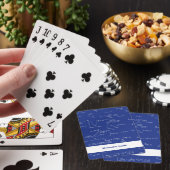 Eenvoudige Royal Blue Wiskunde formules vergelijki Pokerkaarten (Insitu)