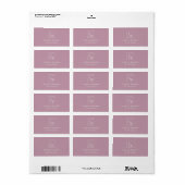 Eenvoudige, roze, aangepaste promotiemethode voor  etiket (Full Sheet)