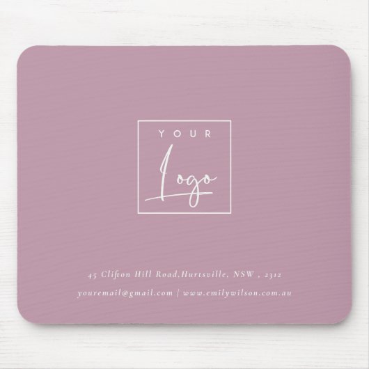 Eenvoudige, roze, aangepaste promotiemethode voor  muismat (Voorkant)