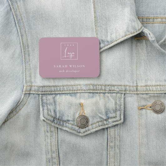 Eenvoudige, roze, aangepaste promotiemethode voor  naamplaatje (In situ)